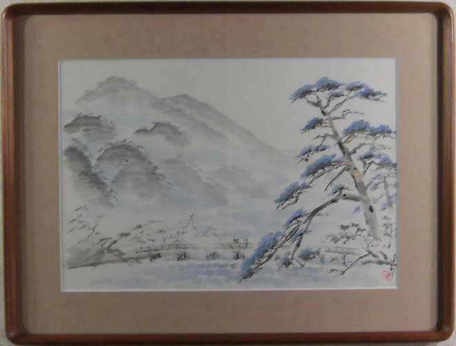 長閑な農家の風景 水彩画 額装済み Search Results for 