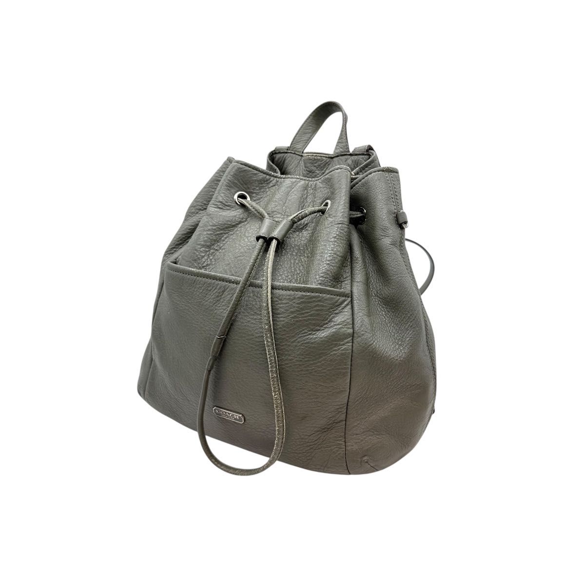 新品未使用】希少 COACH オールドコーチ リュックサック 巾着 レザー