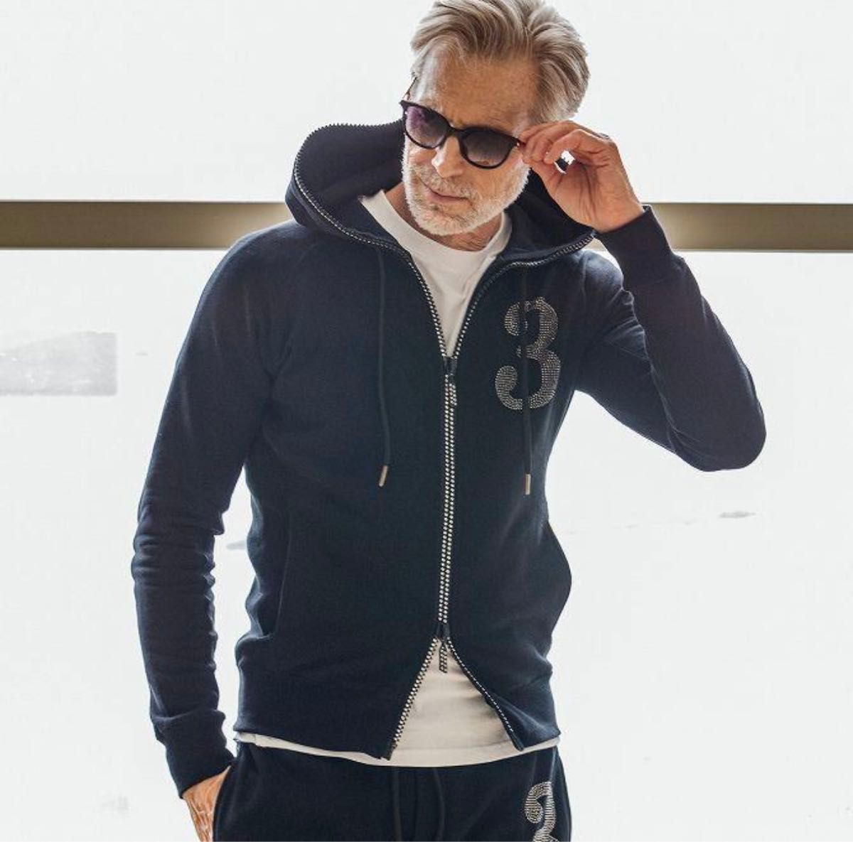 noremid FUR ZIP HOODIE - レオパード Sサイズ ファー付きジップ