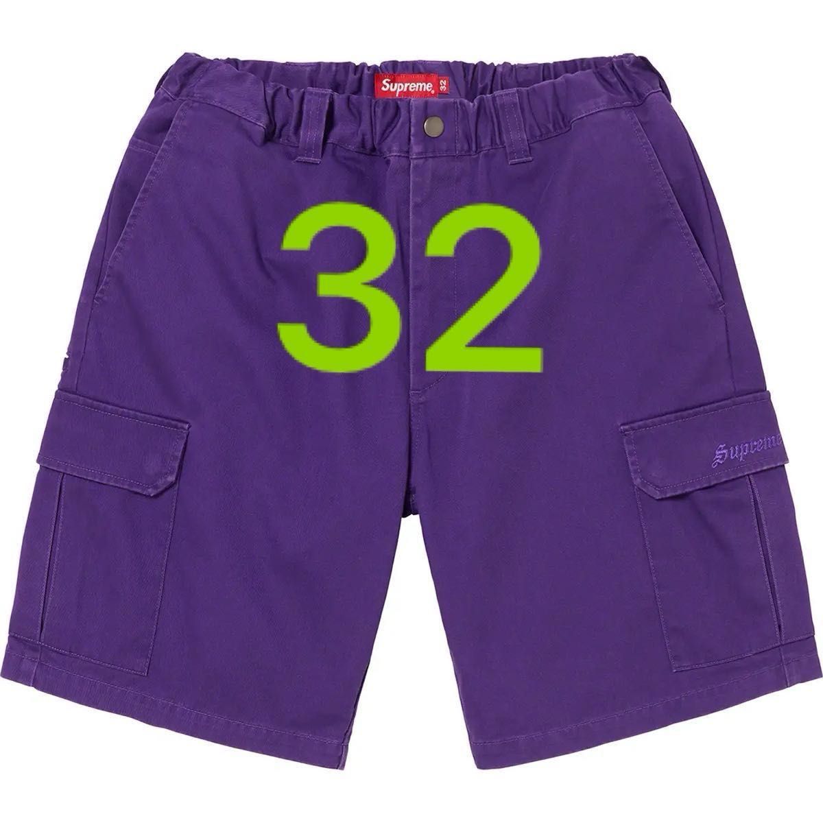 32 Supreme カーゴ パンツ デニム Cargo Work Short Denim カーゴ