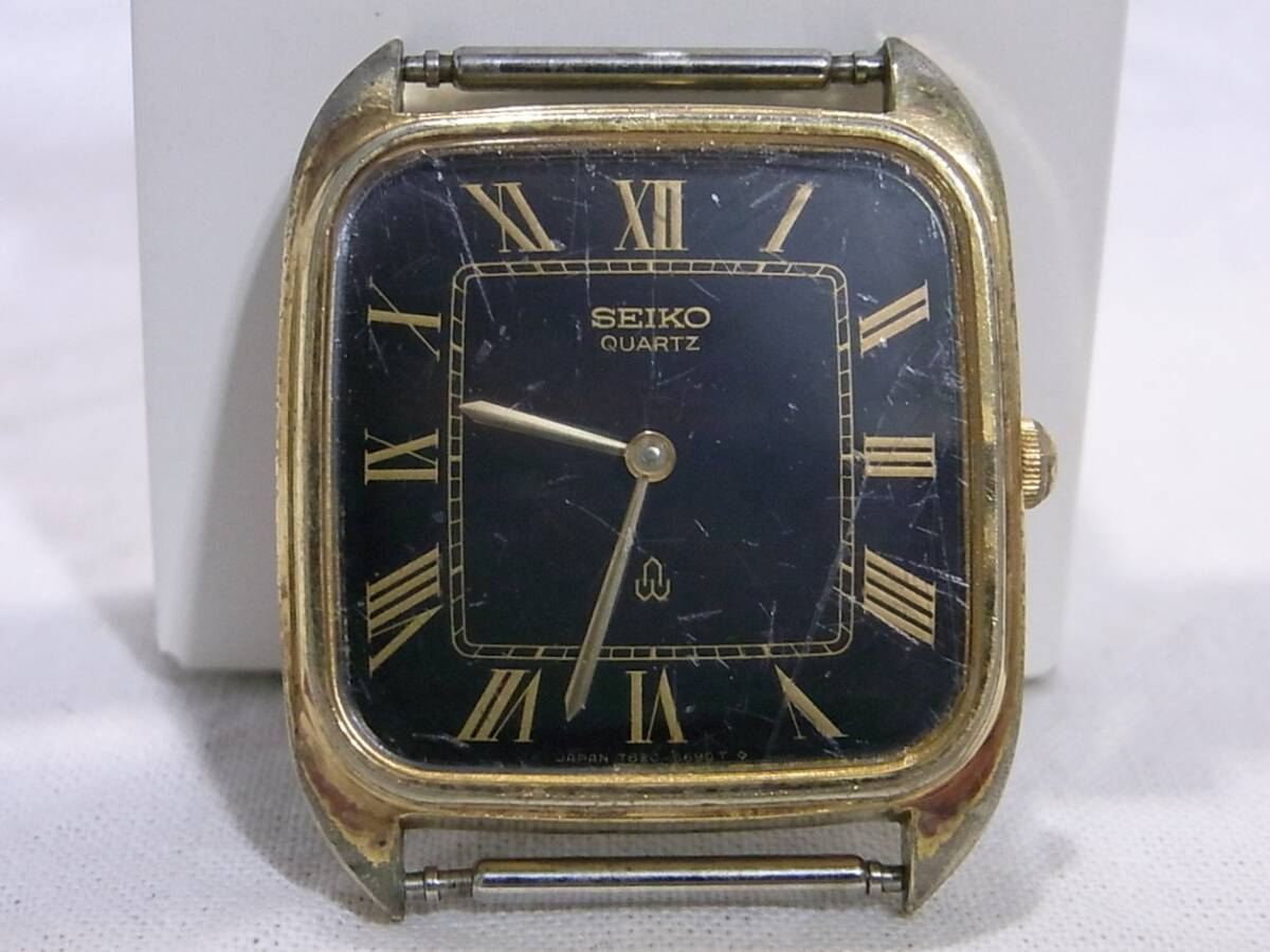 メール便送料無料 SEIKO セイコー 7820-5530 ゴールド 稼働 腕時計