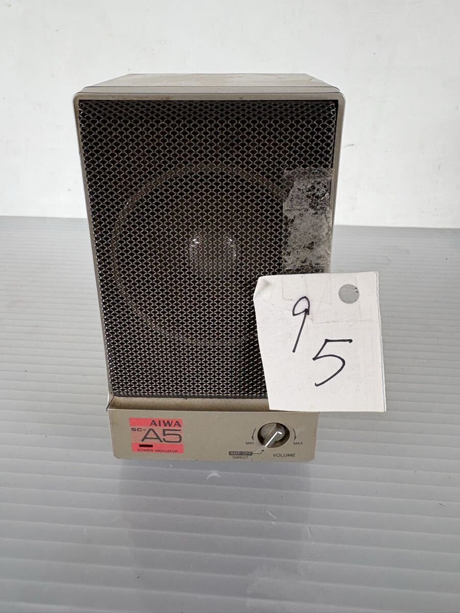 オーディオ機器 AIWA SC-61R デッドストック 未使用 元箱付 ペア R8SD348