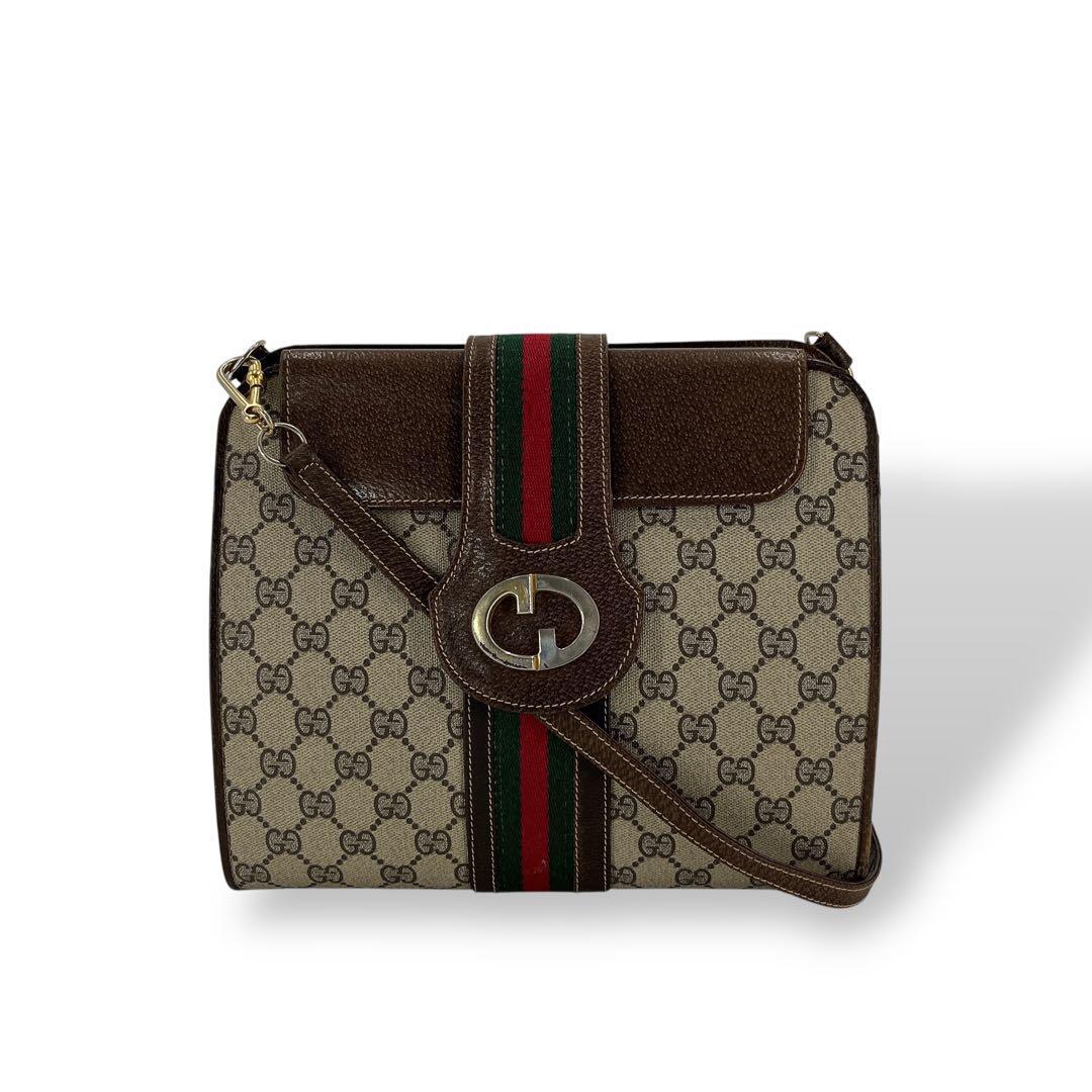 美品】GUCCI グッチ GG シェリー バケツ ショルダーバッグ 粉吹き除去 