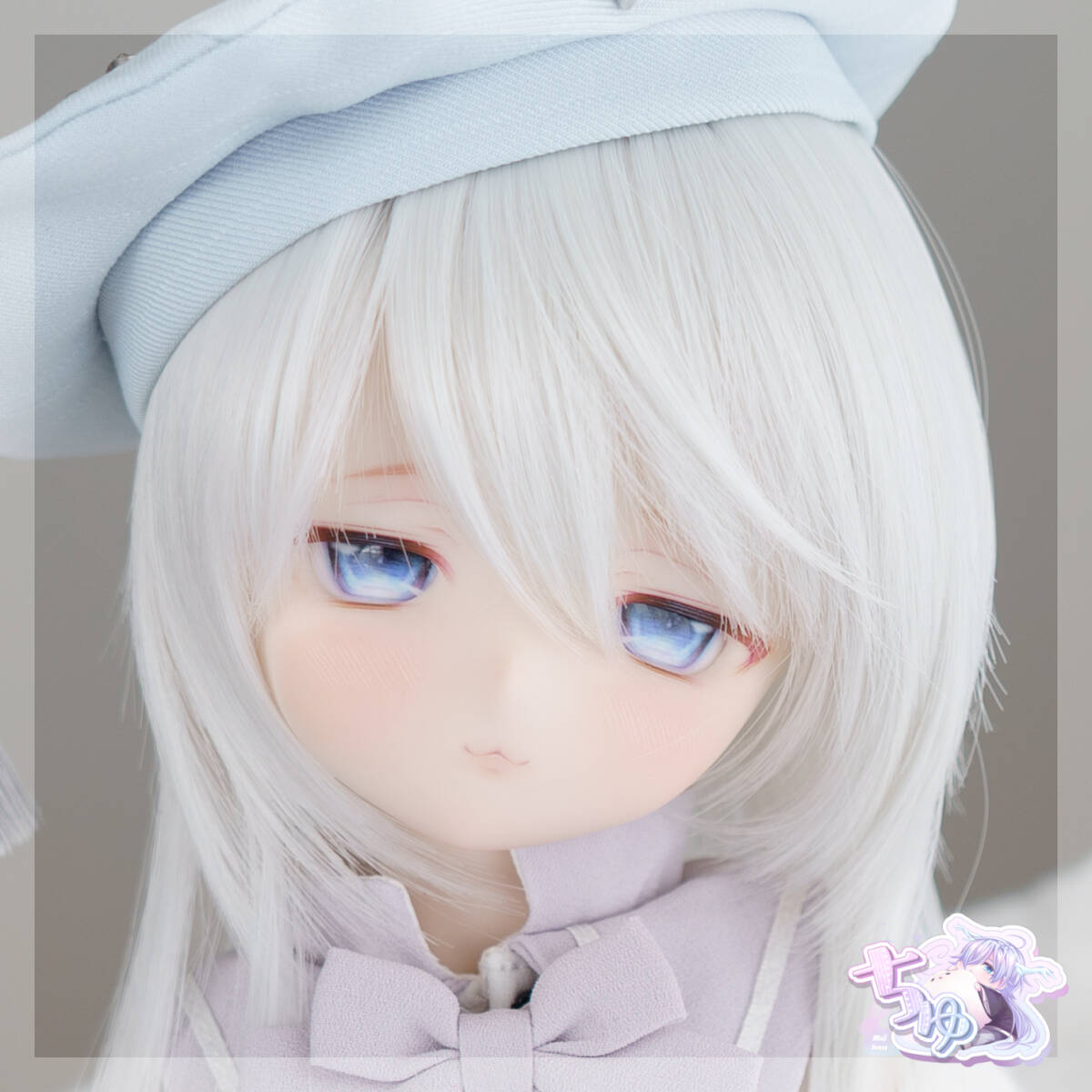 DDH-27カスタムヘッド(セミホワイト肌)+ドールアイ DDH-27 セミ 【ぽこ