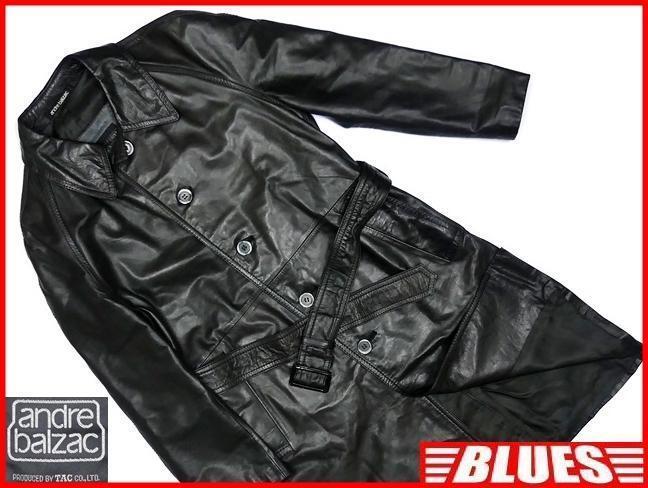 美品 MORGAN PRODUCTIONS 高品質 レザー トレンチコート M | Shop at