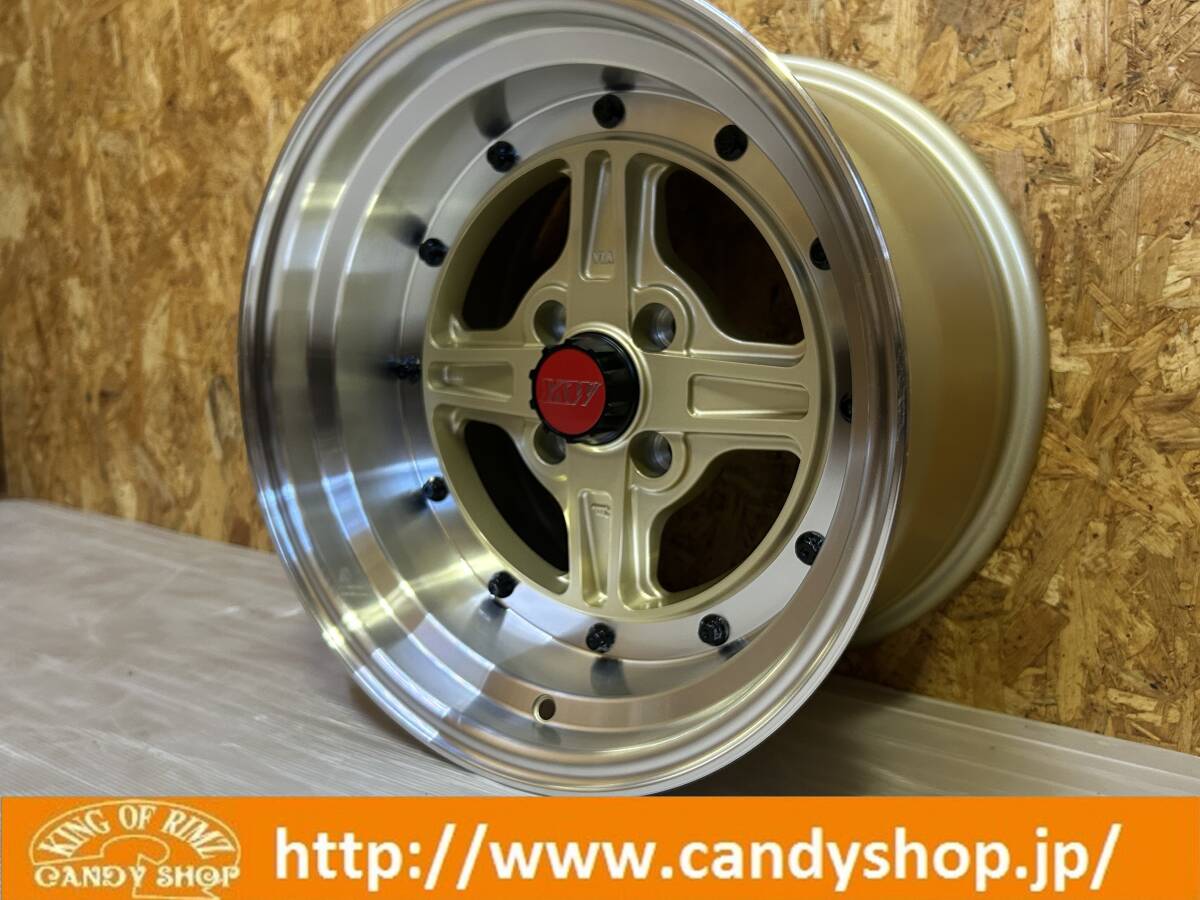 HLK ホイール 15インチ 深リム メッシュ USDM スタンス ヘラフラ 旧車