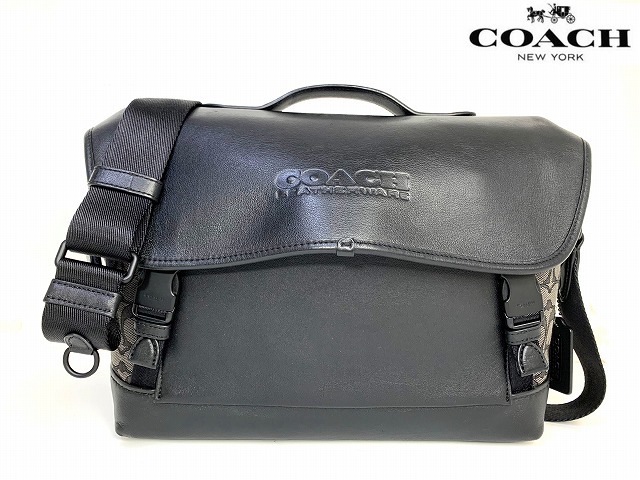 COACH コーチ ボディバッグ レザー ショルダーバッグ シグネチャー