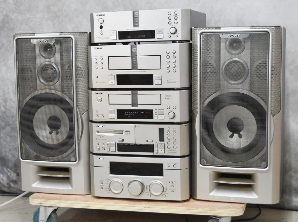 Sony ソニー　MD919 システムコンポ MD.CDコンポ　ジャンク品 Sony ソニー MD919 システムコンポ MD.CDコンポ ジャンク品