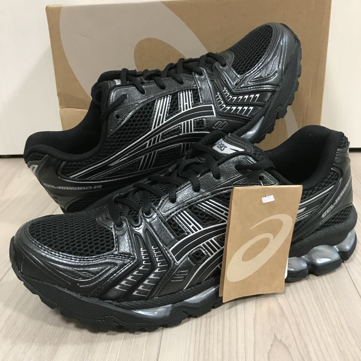 28cm Asics Gel-Kayano 14 Black/Pure Silver アシックス ブラック 