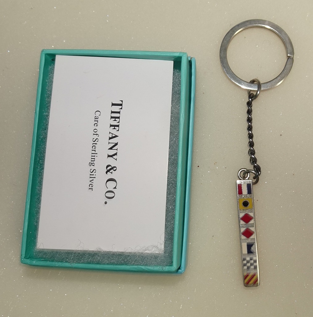 希少 美品 ティファニー 安全ピン キーリング SV925 箱・袋・タグ付
