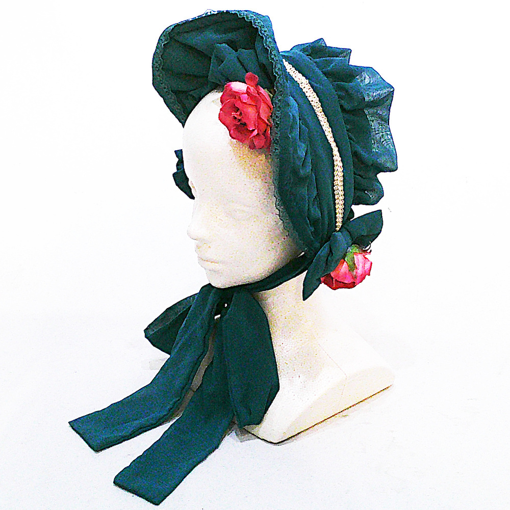Preview of metamorphose シフォンハーフボンネット メタモルフォーゼ リボン 薔薇 コサージュ ヘッドドレス