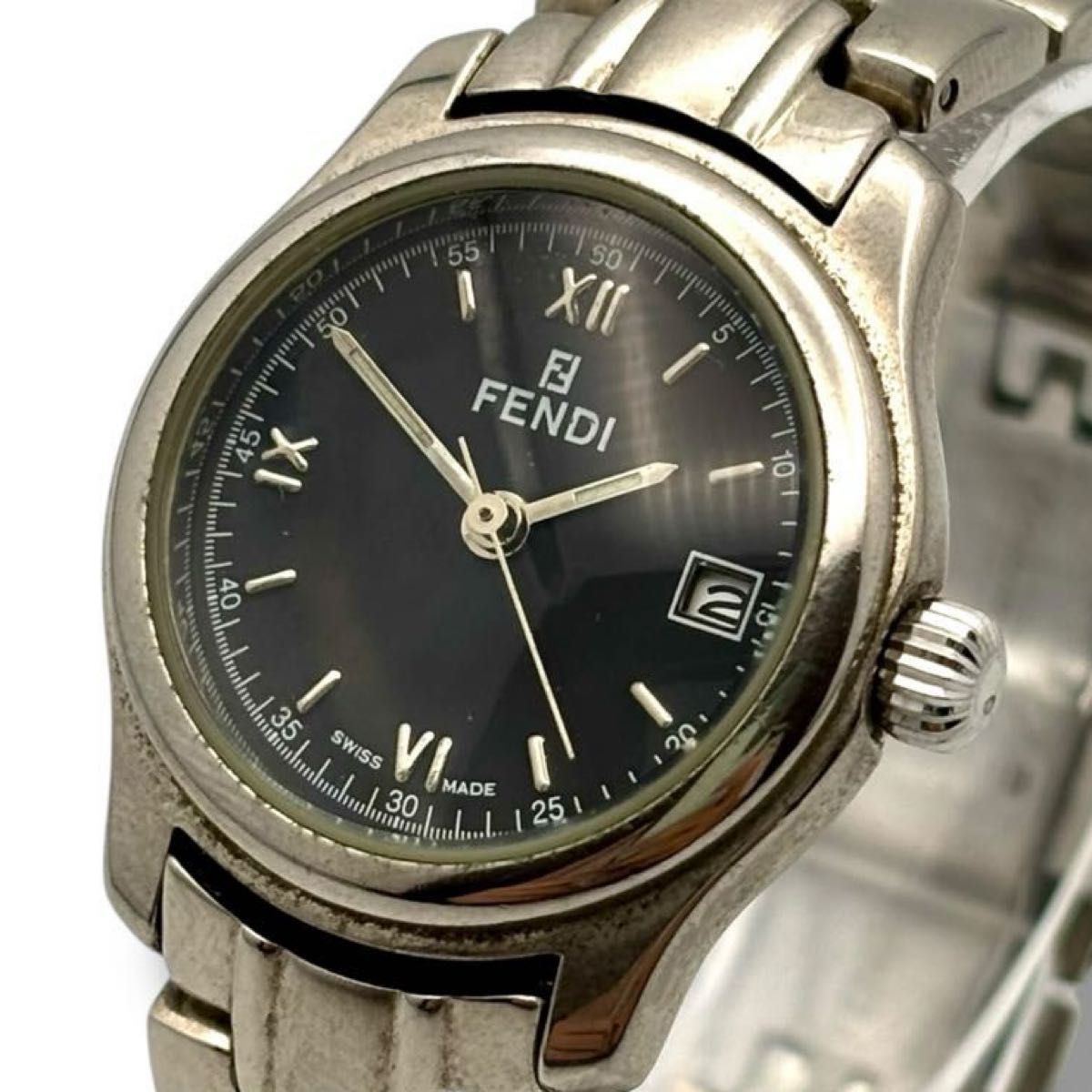 FENDI 210L レディース時計 ピンク文字盤 稼働品 新品電池交換済み
