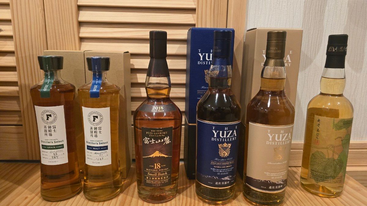 富士御殿場蒸溜所 シングルモルト・グレーンウイスキー 2019年 各500ml
