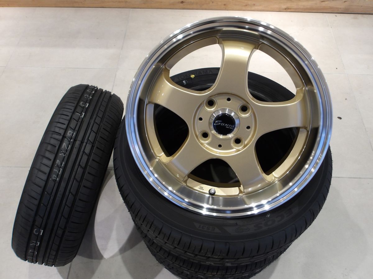 HLK ホイール 15インチ 深リム メッシュ HLK ホイール 4穴PCD100 8J 