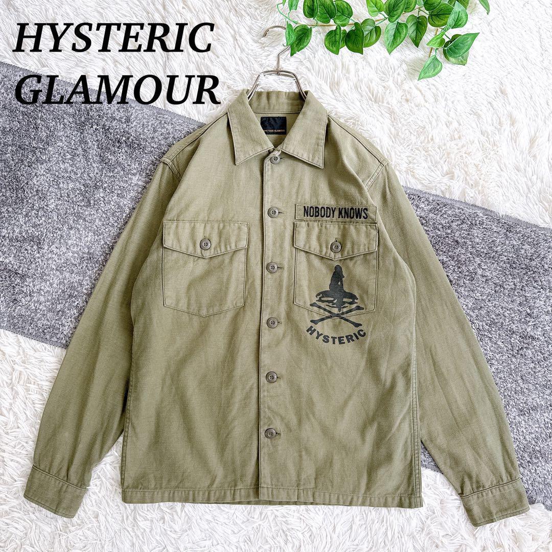 HYSTERIC GLAMOUR グレー シャツジャケット 裏フリース | Shop at