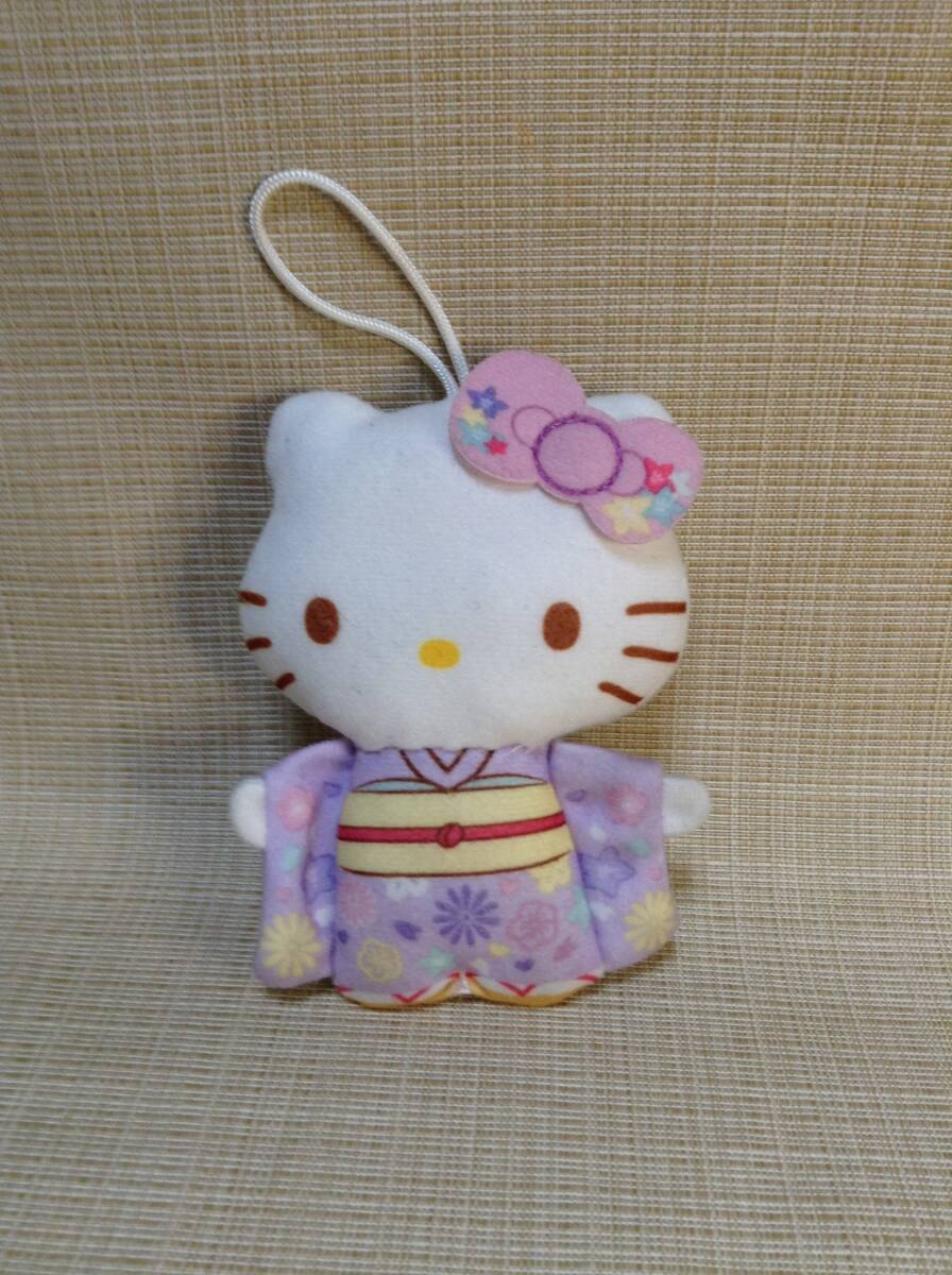 非売品ハローキティダニエル マスコットボ−ルチエン ぬいぐるみ2001年