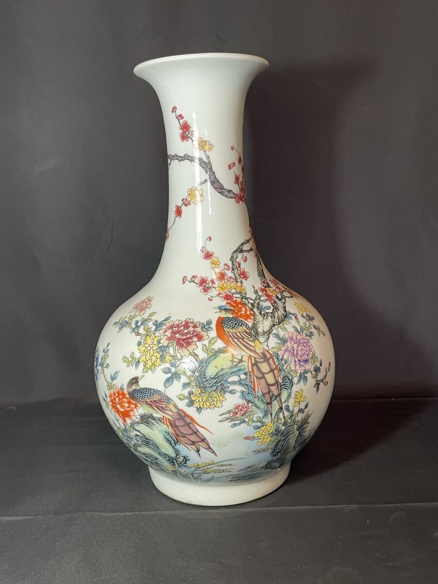 中国古美術 清末民国時代　粉彩　花瓶　人物画　高さ22cm 中国古美術 清末民国時代 粉彩 花瓶 人物画 高さ22cm - メルカリ