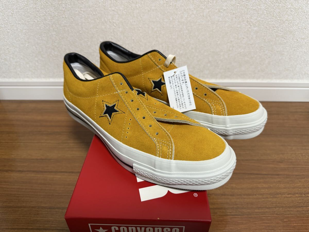 美品 CONVERSE ONE STAR J VTG GOLD TIMELINE 26.0cm 中古 ONESTARワン 