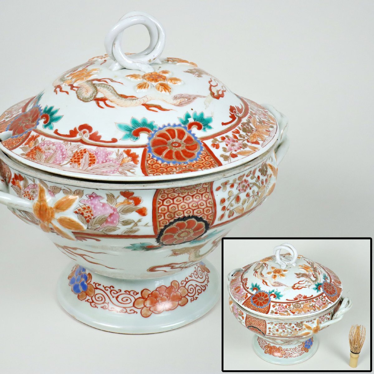 「幕末〜明治期」の『肥蝶山（欧米輸出品）』美品　※アンティーク・骨董品 幕末〜明治期」の『肥蝶山（欧米輸出品）』美品 ※アンティーク・骨董