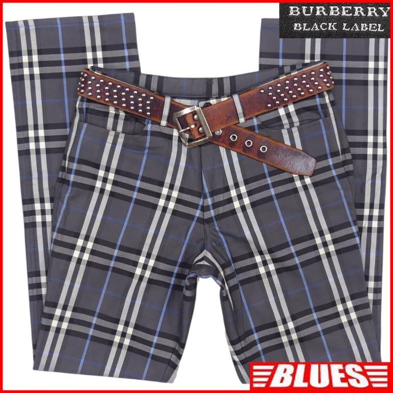 BURBERRY BLACKLABEL バーバリー メンズ ノバチェック柄 スラックス