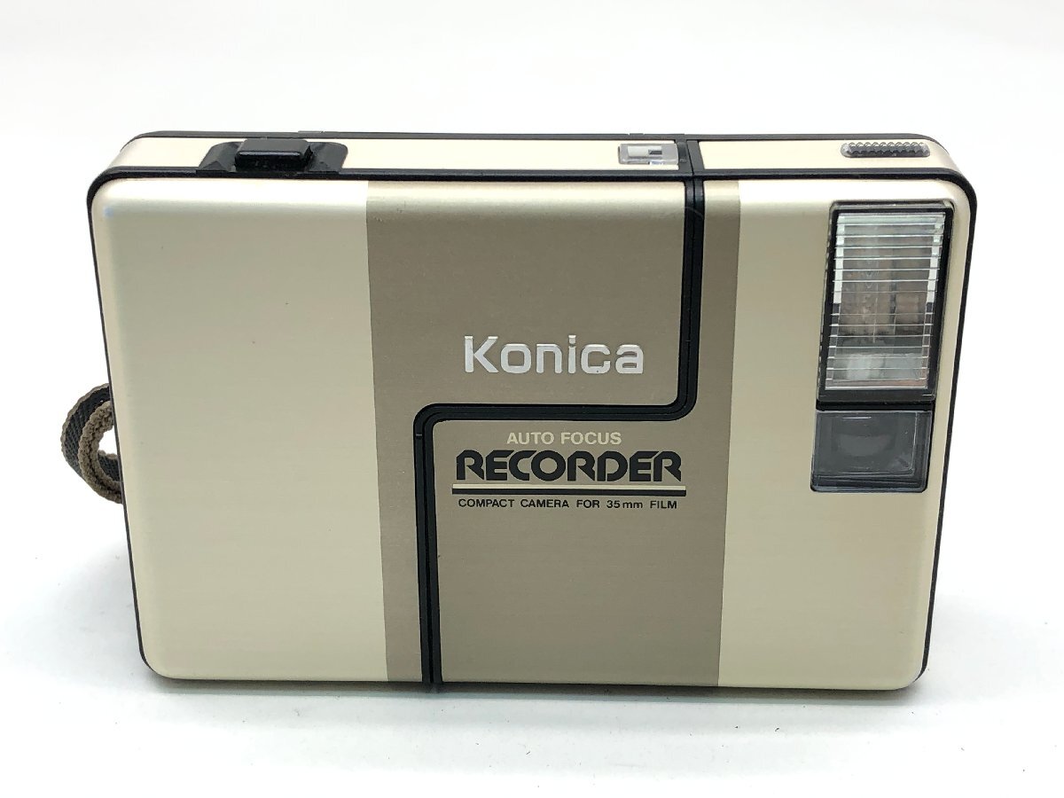 【動作品 希少】Konica RECORDER AUTO FOCUS ゴールド Konica RECORDER ゴールド | Totte Me Camera