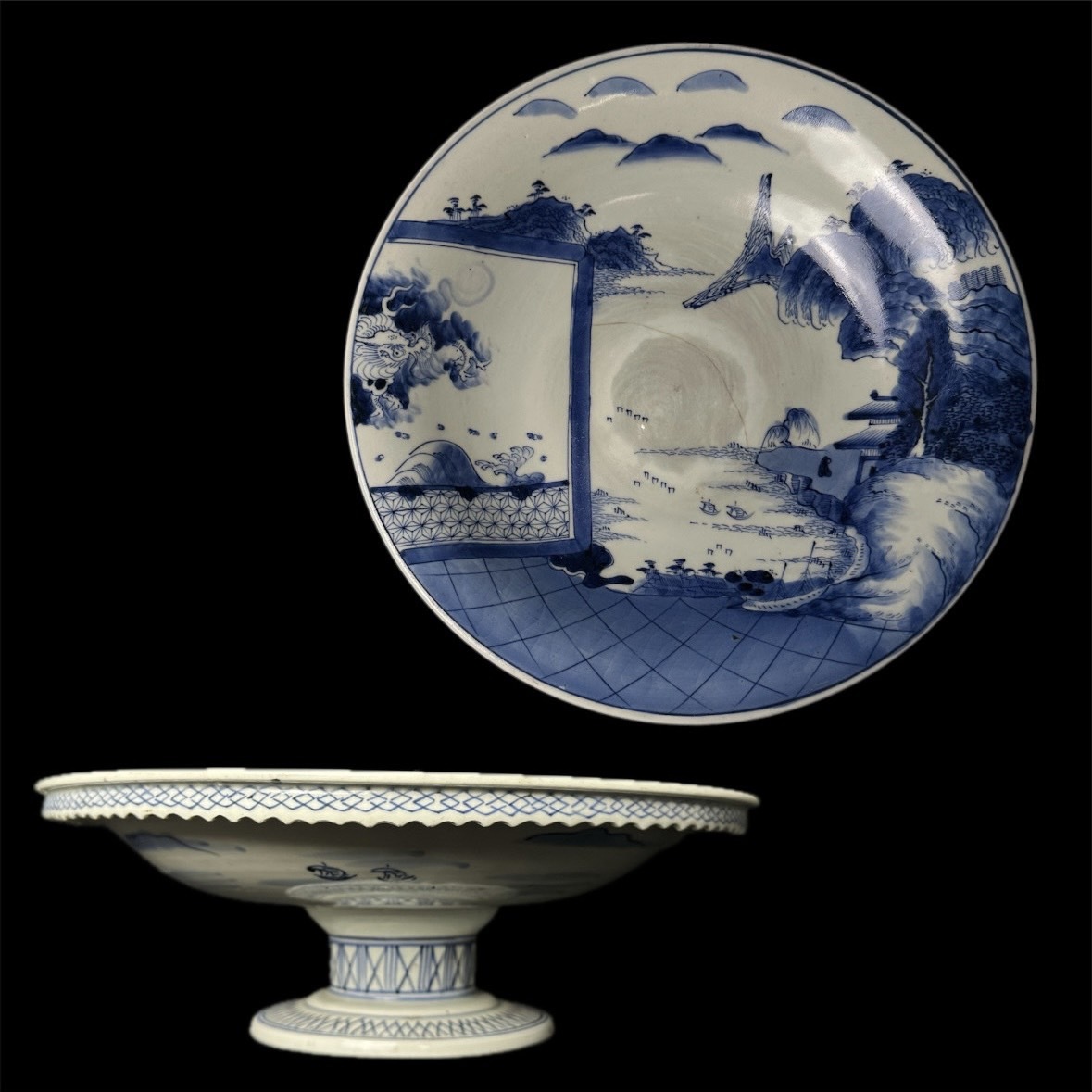 洗盃染付 2025年最新】Yahoo!オークション -盃洗 杯洗(染付)の中古品