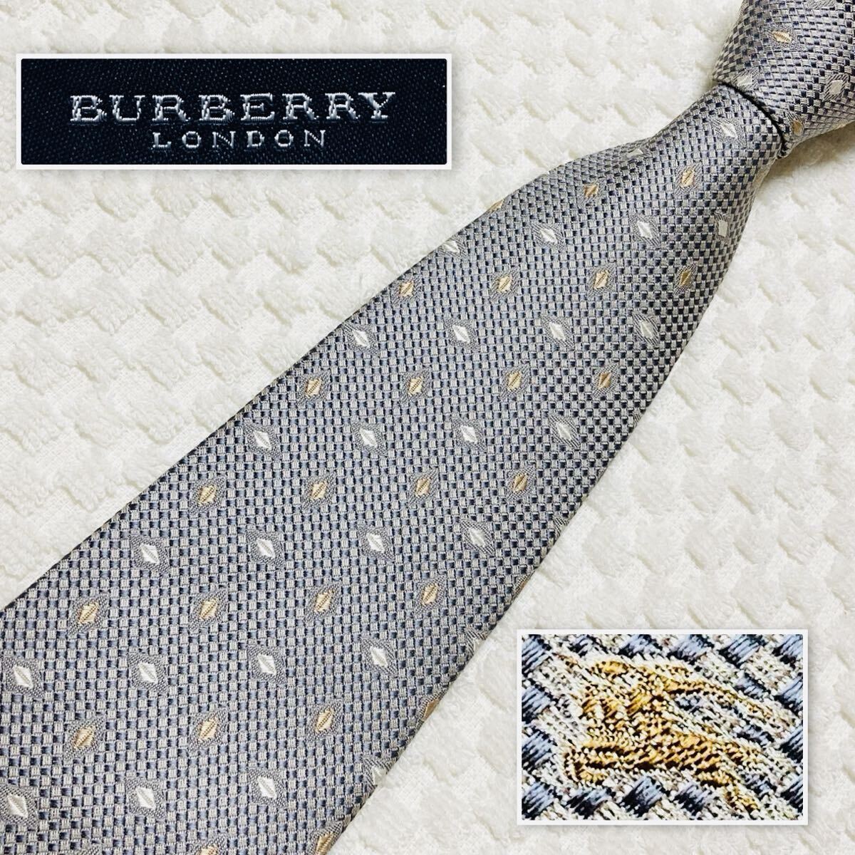 ☆未使用☆ BURBERRY バーバリー ロンドン ネクタイ ホースロゴ