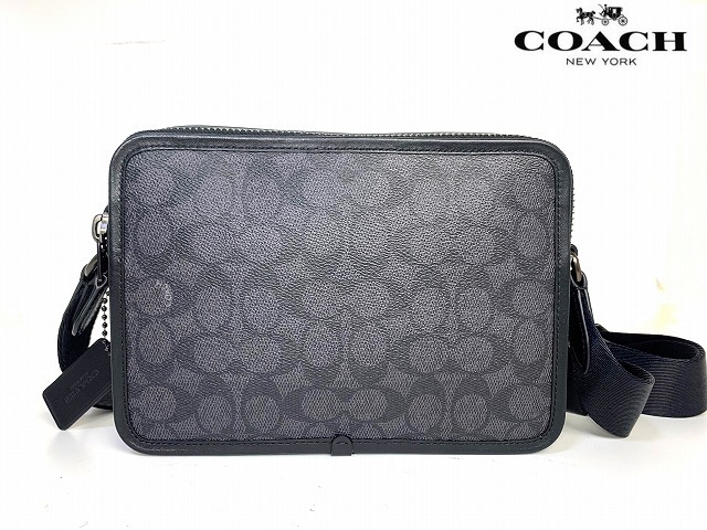 ★極美品★ COACH PVC クロスボディバッグ ハドソン シグネチャー 極美品】COACH PVC クロスボディバッグ ハドソン シグネチャー コーチ
