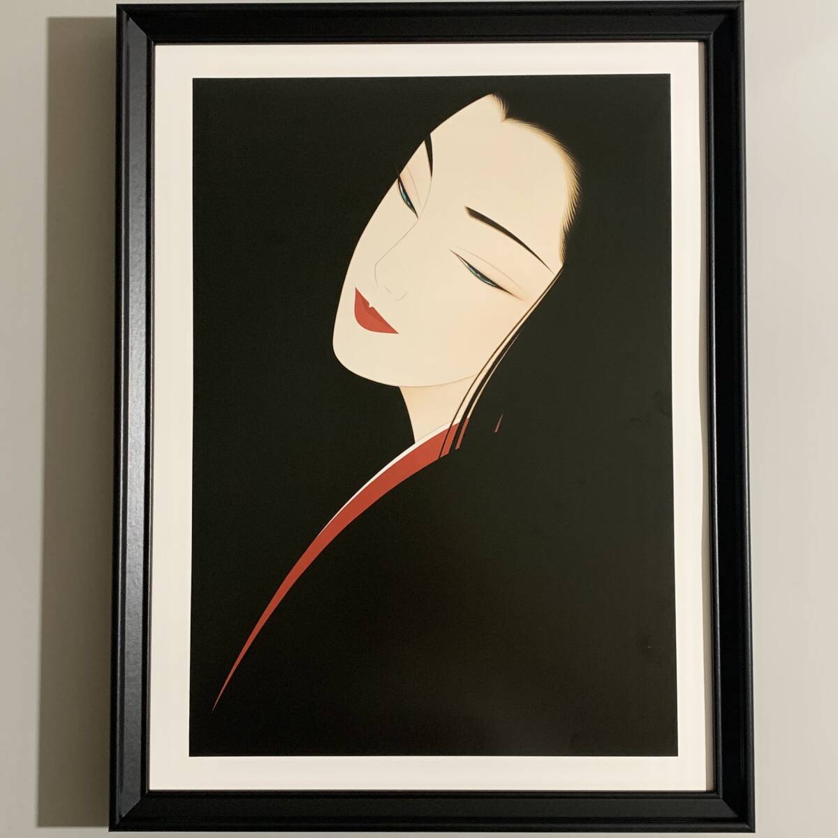 ECK26 真作 鶴田一郎 知の女神 エディション10/200 ジークレー 額装 ECK26 真作 鶴田一郎 知の女神 エディション10/200 ジークレー 額装