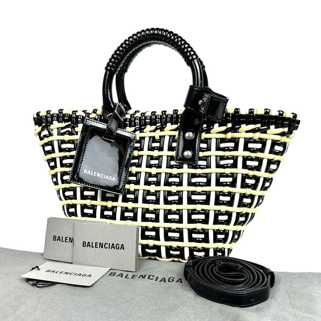 極 美品 バレンシアガ バザール レザー 2way ショルダー ハンドバッグ 