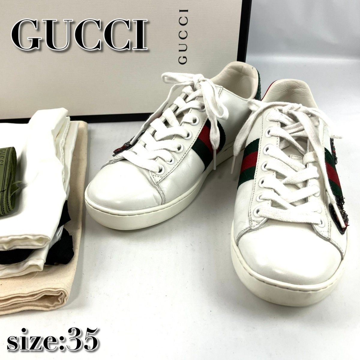 日本限定 GUCCI グッチ パール エース シェリーライン 【公式通販】