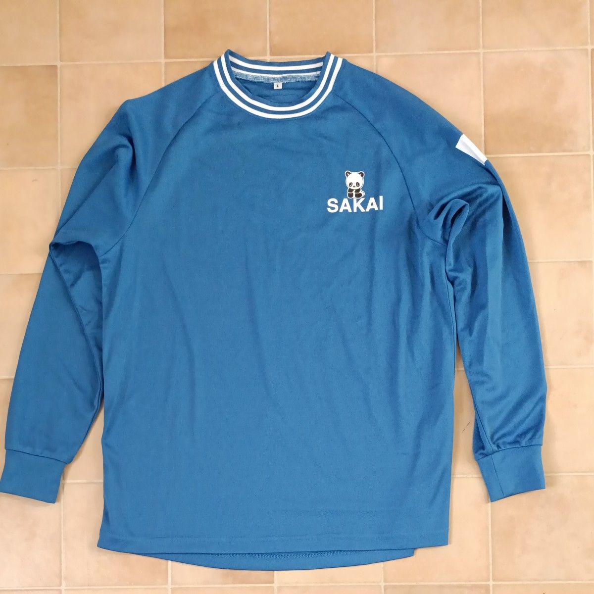 エルドレッソ eldoreso スケルトンデザイン 長袖Tシャツ ロンT ブルー