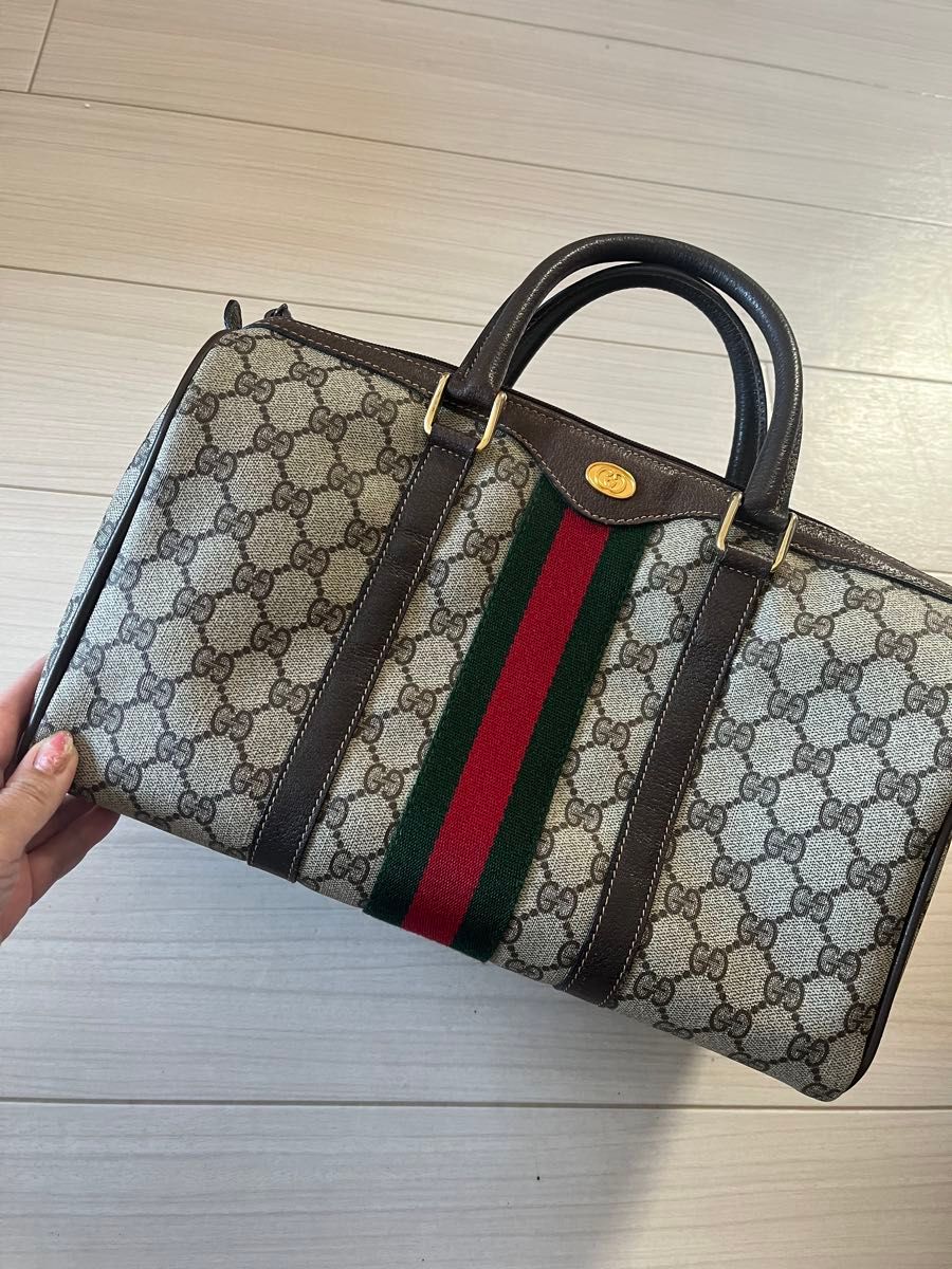 GUCCI グッチ GGキャンバス ディアマンテ スーキー ハンドバッグ