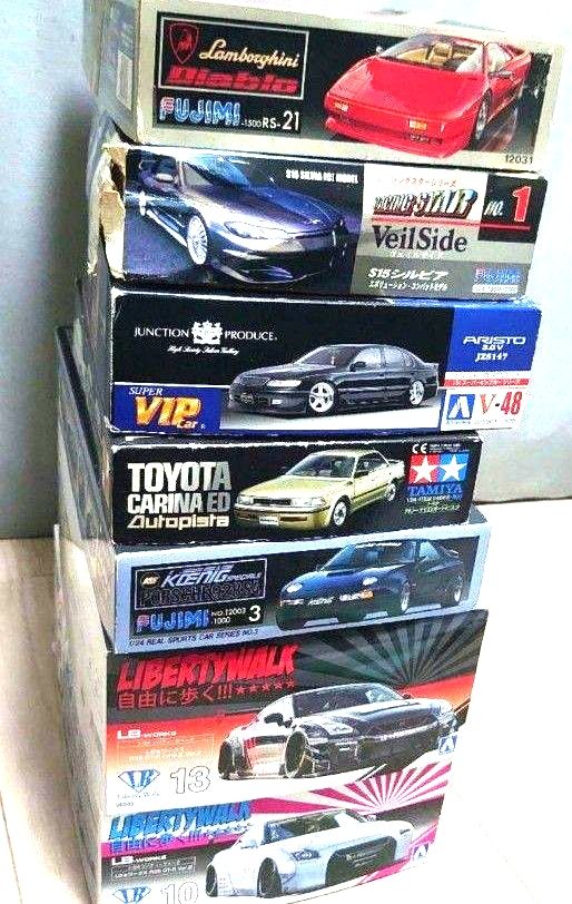 1/24 プラモデル 7台 まとめ売り ランドクルーザー ハイエース