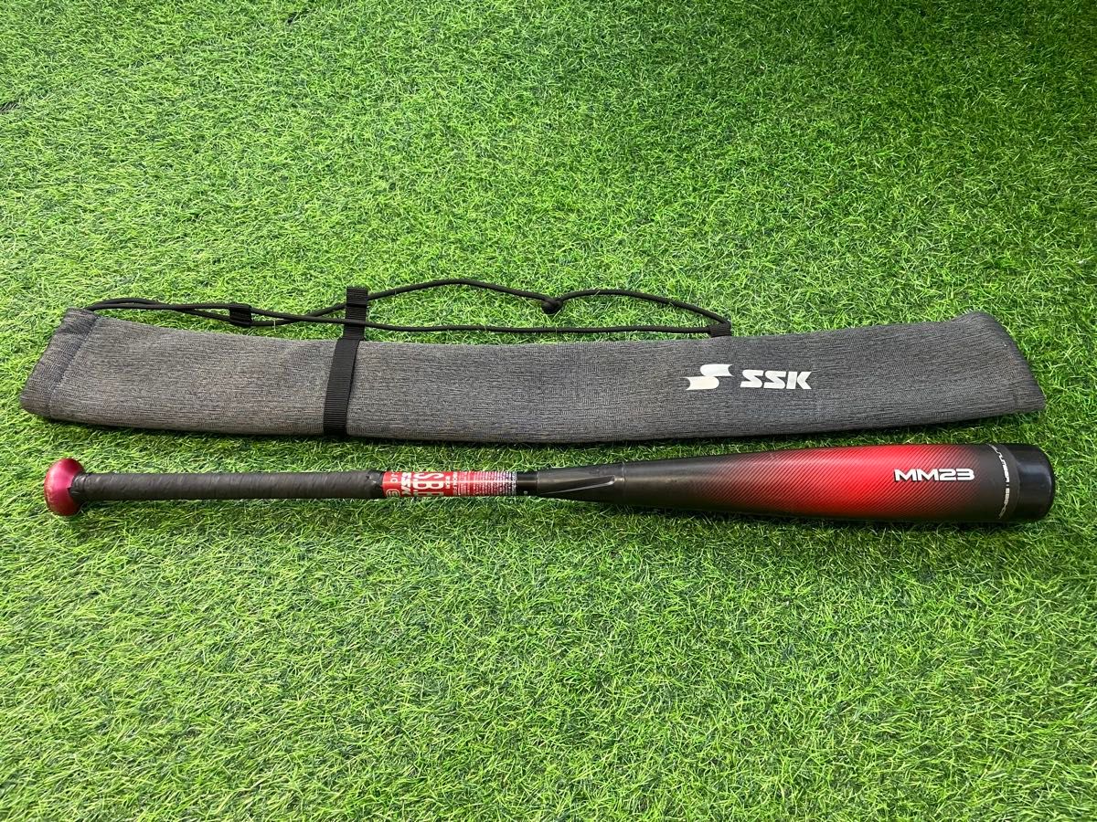 新品 軟式 大人 SSK MM23 84cm トップバランス ブラック×レッド | Shop