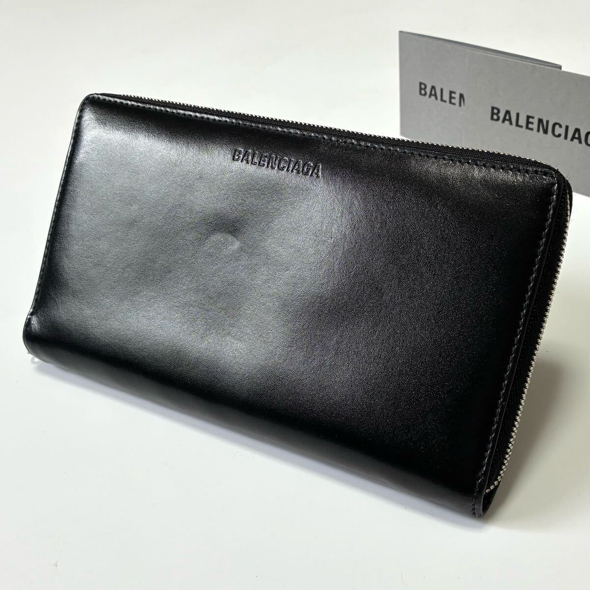 ☆中古美品 GUCCI グッチ マイクロ シマ ラウンドファスナー ジップ 長