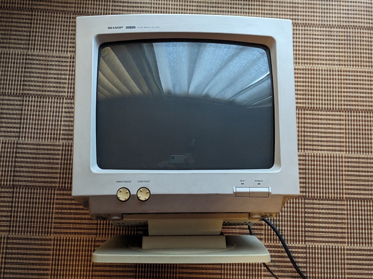 ○SHARP カラーディスプレイテレビ CZ-600等 リモコンのみ モニタ CRT 