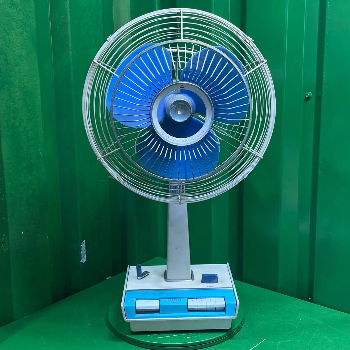 gg722□動作OK 昭和レトロ ダイエー 三菱電機 高級卓上扇風機 CF 三菱 