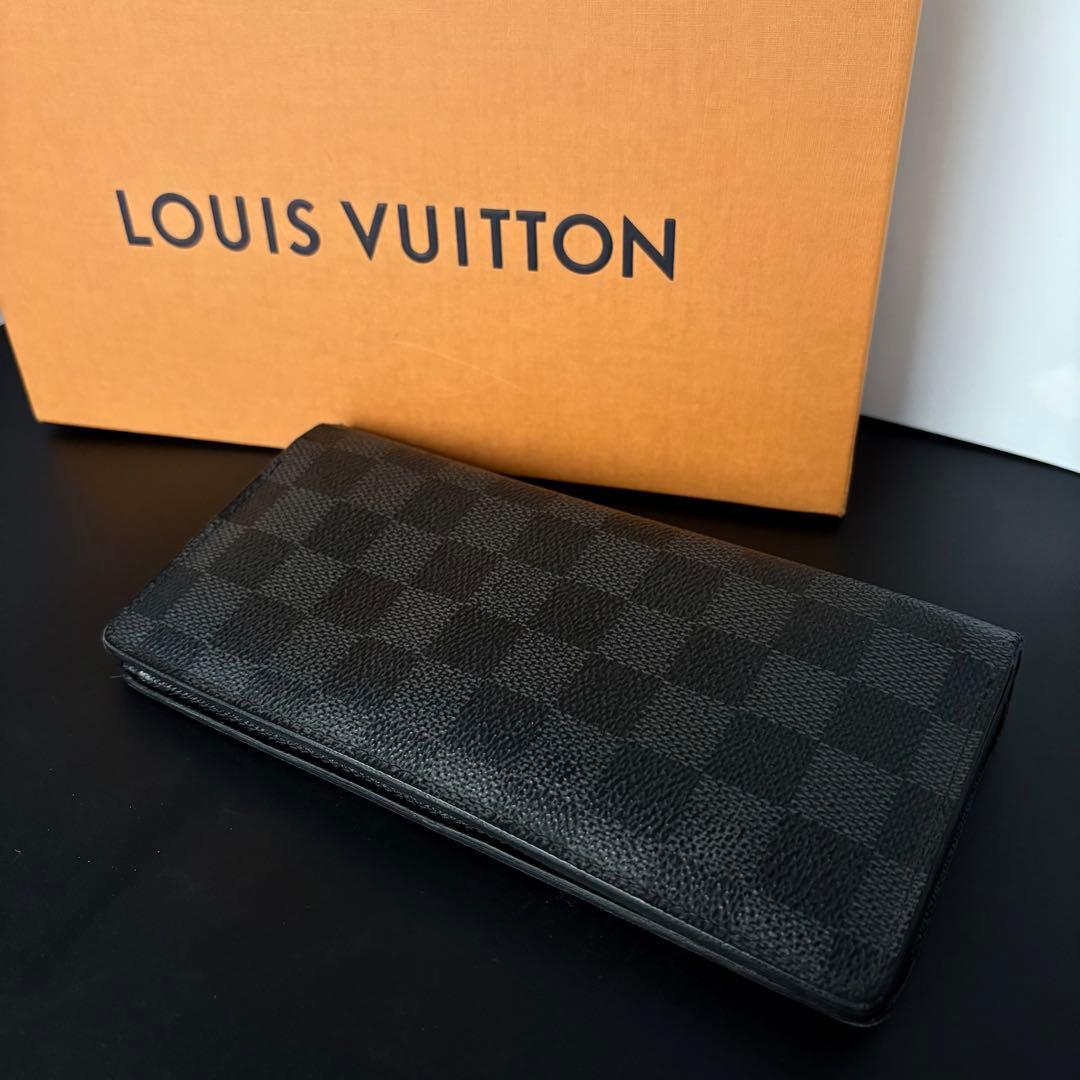ルイヴィトン ポルトフォイユ ブラザ 長財布 ダミエグラフィット 二