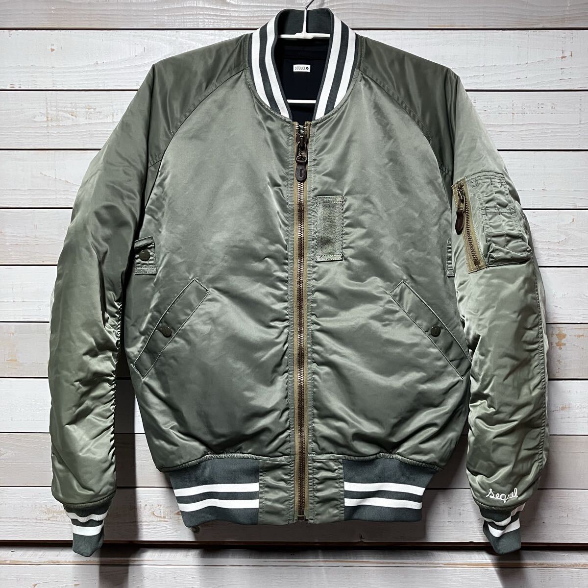 新品 SEQUEL MA-1 BLACK L シークエル FRAGMENT フラグメント 藤原 