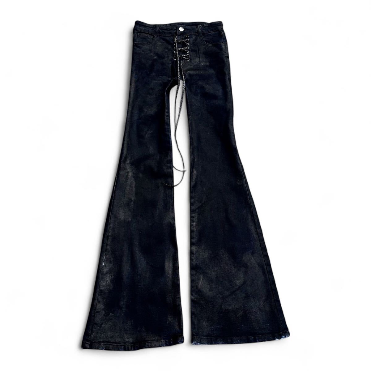 パンツ 00ss archive lgb be alien kmrii ifsix Yahoo!オークション - If Six Was Nine Archive Lace Up Flared