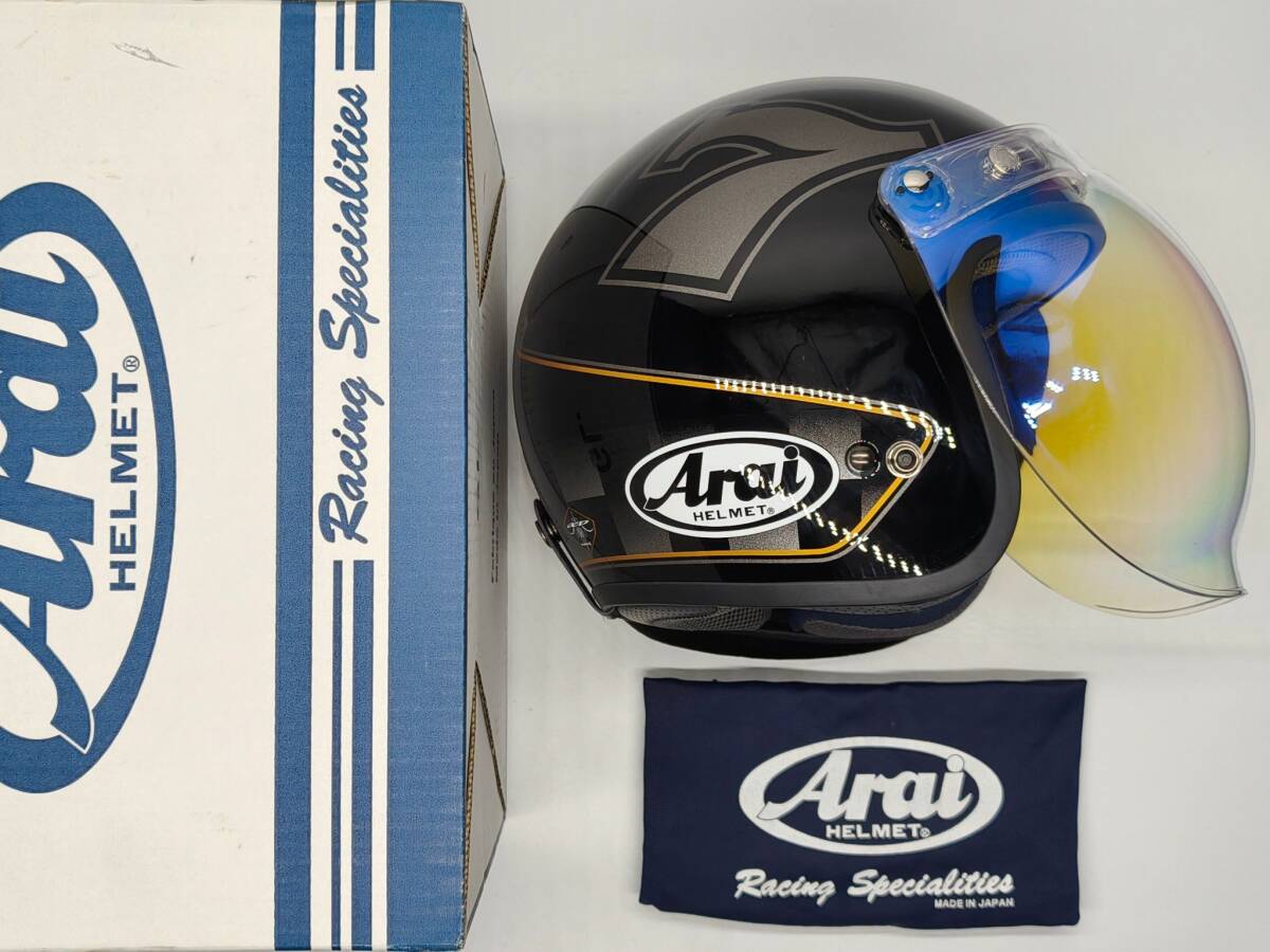送料無料】Arai アライ CLASSIC DC クラシックDC ブラックメタリック L