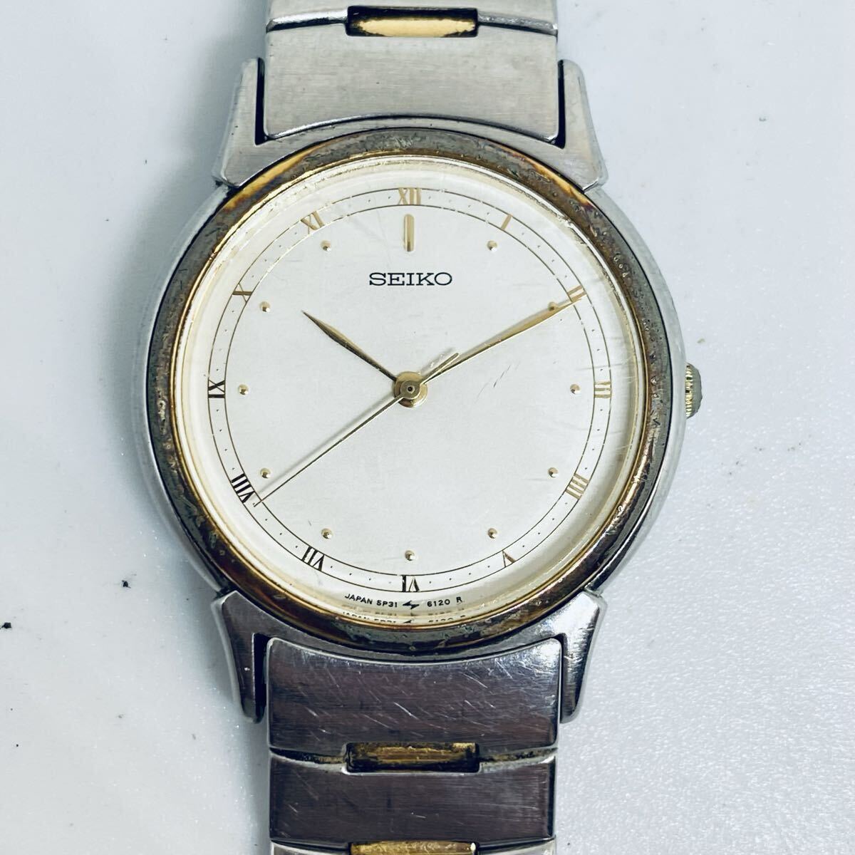 美品！SEIKO シャリオ 5P31-6040 ベルト新品 電池・パッキン交換済 美 