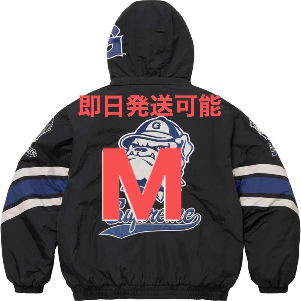 Supreme x ANTIHERO Stadium Jacket Black Lサイズ アンタイヒーロー