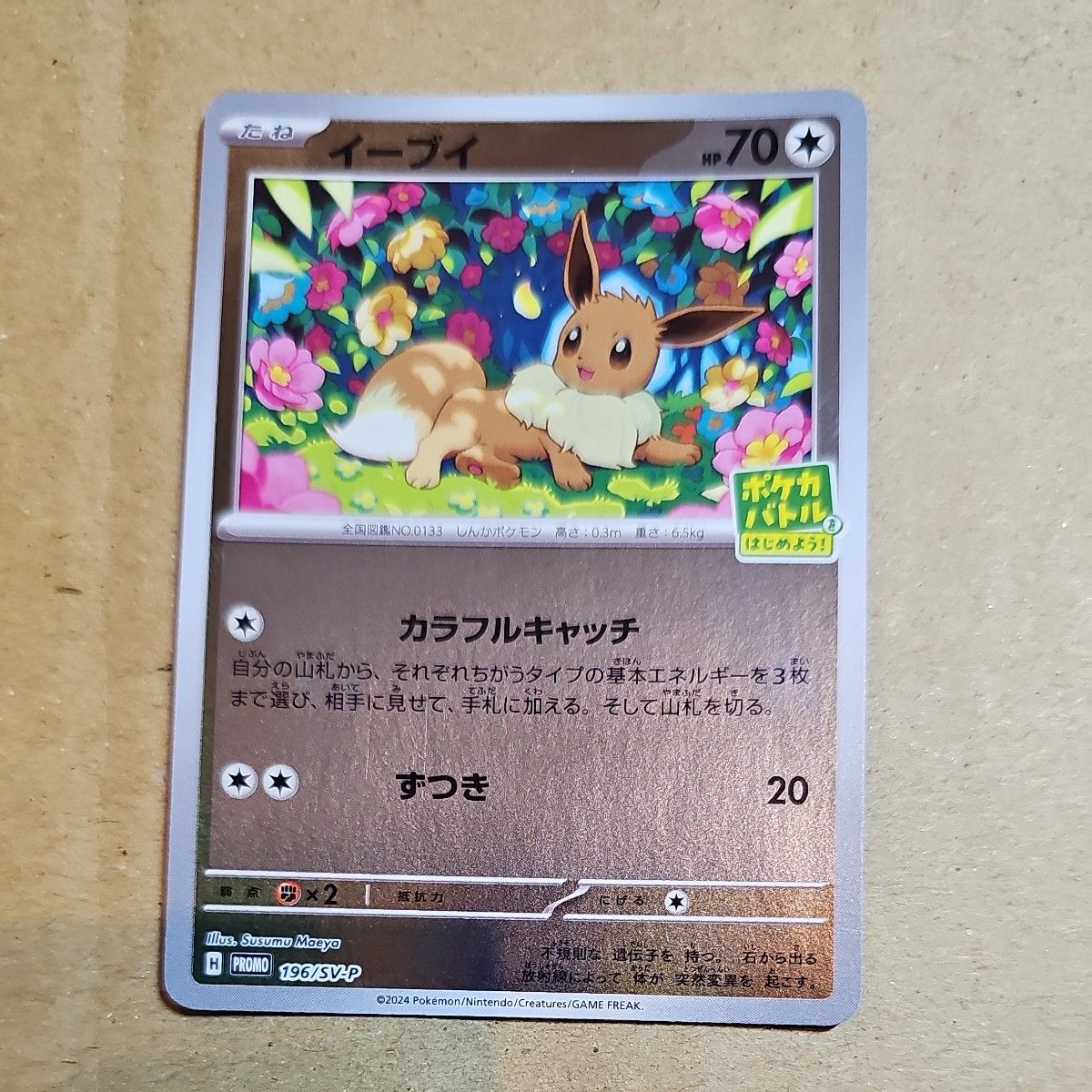 ポケモンカード イーブイ プロモ 196/SV-P ポケカバトルをはじめよう