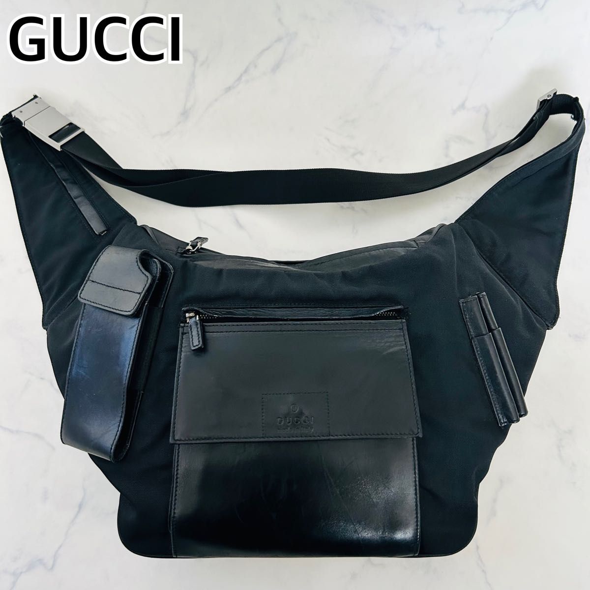 GUCCI ボディバッグ レザー 黒 | Shop at JDirectItems Fleamarket