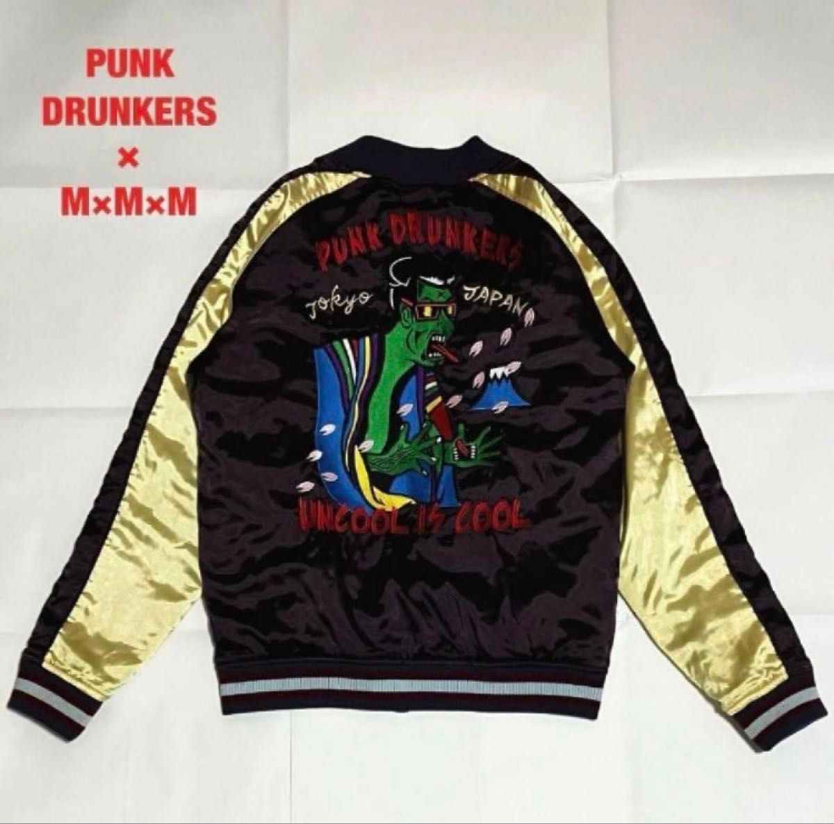 AVIREX 刺繍 ベトジャン XL 迷彩 ミリタリー キルティング 深緑 AVIREX