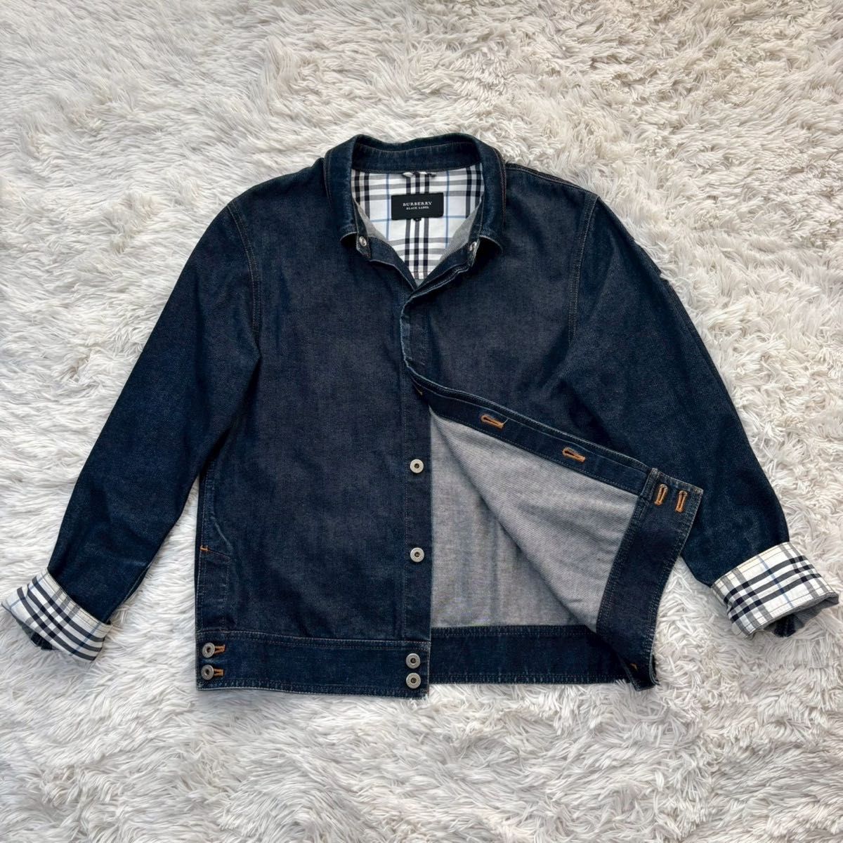 激レア 美品 大人気 L バーバリーブラックレーベル BURBERRY BLACK