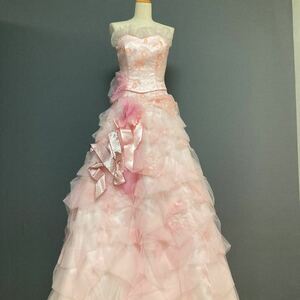 小さいサイズ Lovely Wedding クラウディア KURAUDIA ウエディングドレス size：5T カラードレス ピンク 201023-20-23