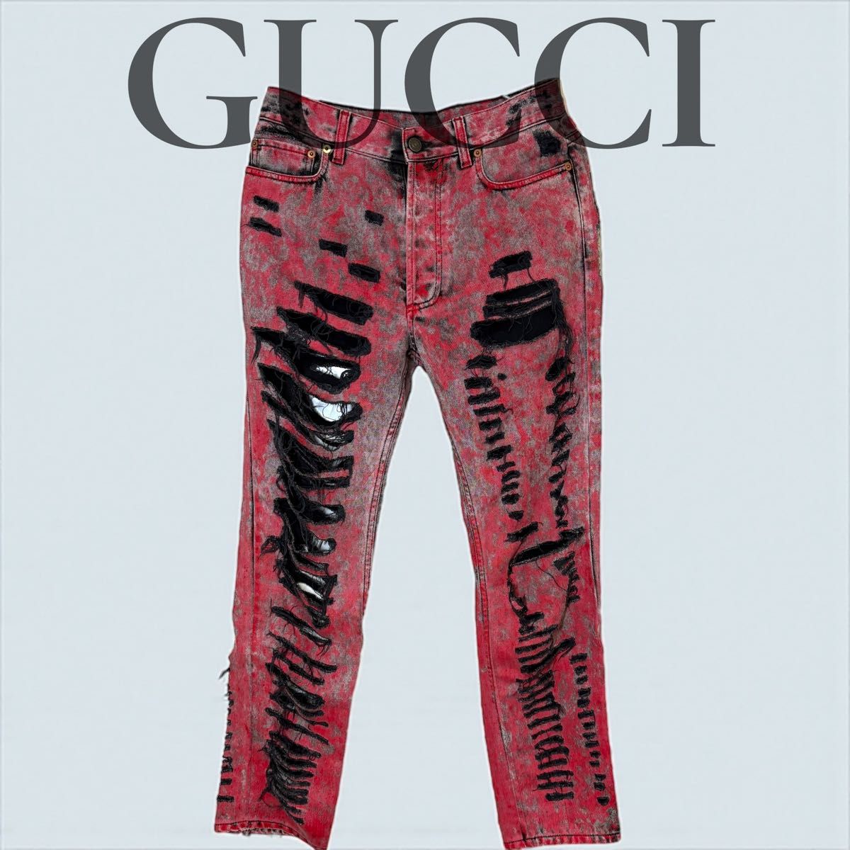 GUCCI グッチ 新品 メンズ GG柄 ワイドパンツ 46 M〜L ジャガード 